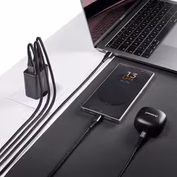 Intenso Adaptateur secteur W65ACC, chargeur USB avec 1 port USB-A et 2 ports USB-C, noir - Vue supplémentaire 8
