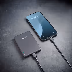 Intenso Batterie Externe Magnétique MW5000 5000 mAh – Compatible MagSafe, Charge Sans Fil 15W, USB-C PD 20W, Fine & Compacte – Testée en Allemagne – Gris - Vue supplémentaire 4