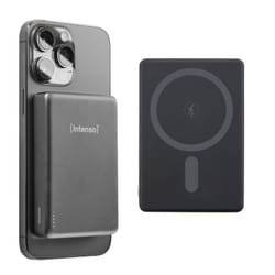 Intenso Batterie Externe Magnétique MW10000 10000 mAh – Compatible MagSafe, Charge Sans Fil 15W, USB-C PD 20W, Pour iPhone & Android – Testée en Allemagne – Gris