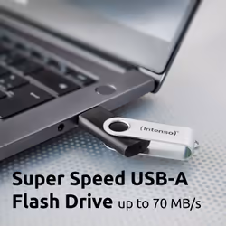 Intenso Clé USB Office Line, 64 Go, USB-A, 3.2 Gen 1x1, noir-argent - Vue supplémentaire 5