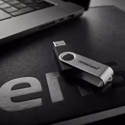 Intenso Clé USB Office Line, 64 Go, USB-A, 3.2 Gen 1x1, noir-argent - Vue supplémentaire 6