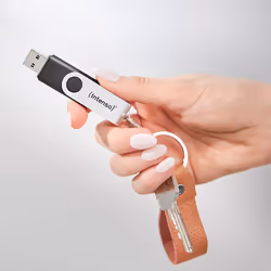 Intenso Clé USB Office Line, 64 Go, USB-A, 3.2 Gen 1x1, noir-argent - Vue supplémentaire 7