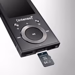 Intenso Lecteur MP3 Vidéo Scooter BT 64 Go – Bluetooth 5.0, écran LCD 1,8", USB-C, lecteur de carte microSD, autonomie de 18 h, lecteur de musique et de vidéo, noir - Vue supplémentaire 7