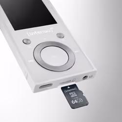 Intenso Lecteur MP3 Vidéo Scooter BT 64 Go – Bluetooth 5.0, écran LCD 1,8", USB-C, lecteur de carte microSD, autonomie de 18 h, lecteur de musique et de vidéo, blanc - Vue supplémentaire 7