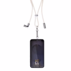 Intenso Lanière de Charge USB-C – Collier Câble pour Smartphone, Charge Rapide 60W, Longueur Réglable, 1,65 m Nylon, beige - Vue supplémentaire 2