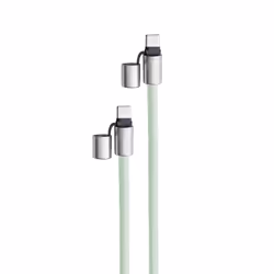 Intenso Lanière de Charge USB-C – Collier Câble pour Smartphone, Charge Rapide 60W, Longueur Réglable, 1,65 m Nylon, vert - Vue supplémentaire 3