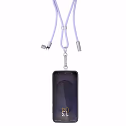Intenso Lanière de Charge USB-C – Collier Câble pour Smartphone, Charge Rapide 60W, Longueur Réglable, 1,65 m Nylon, lila - Vue supplémentaire 2