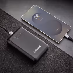 Intenso B10000 – Batterie externe 10 000 mAh, batterie portable, USB-C & 2× USB-A, indicateur LED, testée en Allemagne, noire - Vue supplémentaire 7