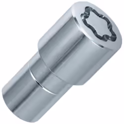 Les 4 Ecrous Antivol SU M12X1.5 Plats Longueur 44.5mm D21mm - 22158SU de McGard possèdent un triple revêtement chrome-nickel  ...