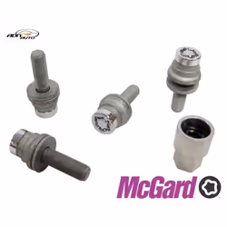 Mcgard - 4 vis - 12x125 - L35.3 - H19 - Plat - Chrome - Antivol de Roues - 26001SU