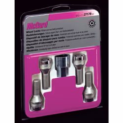 Les fameux antivols MacGard arrivent sur ADNAuto ! Lot de 4 vis antivols 12 x 1.25 Longueur : 28mm Conique : 60- Clef 17 incl ...