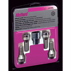 Les fameux antivols MacGard arrivent sur ADNAuto ! Lot de 4 vis antivols 12 x 1.5 Longueur : 20.6mm R12 Clef 17 incluse
