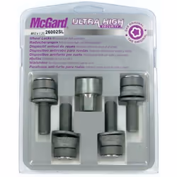 4 vis antivol haute sécu 12x1,25/ Plat/ Long 35,3 mm/ Douille 17mm