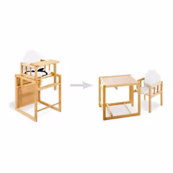 Pinolino Kinderträume 151303 chaise haute Siège rembourré Blanc