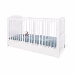 Pinolino Kinderträume Laura, Lit bébé, 30 kg, Garçon/Fille, Pin, Blanc