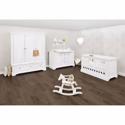 Pinolino Kinderträume 103467B, Lit bébé, Bois, Blanc