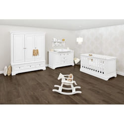 Pinolino Kinderträume 103467B Lit pour bébé Lit bébé Bois Blanc