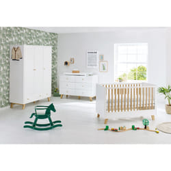 Pinolino Kinderträume 103420BG Lit pour bébé Lit bébé Bois Blanc, Bois