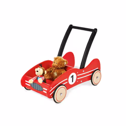 Pinolino Kinderträume Chariot De Marche Rouge, 4 roue(s), Bois, Rouge