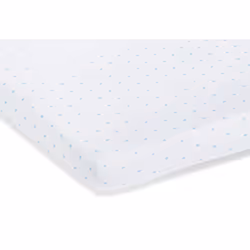 Pinolino Kinderträume 540024-2D Taie d'oreiller Coton Bleu, Blanc Feuilles de vérification équipés