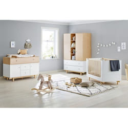 Pinolino Kinderträume 103403XY Lit pour bébé Lit bébé Bois Blanc, Bois