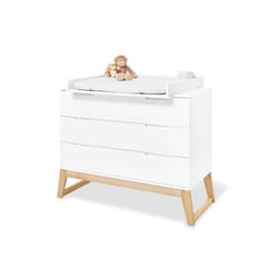 Pinolino Kinderträume 133466B table à langer Panneaux MDF Blanc, Bois