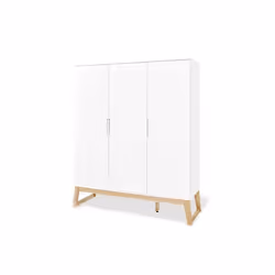 Pinolino Kinderträume Bridge, Blanc, Placard, 5 étagères, 3 portes(s), Blanc, Bois
