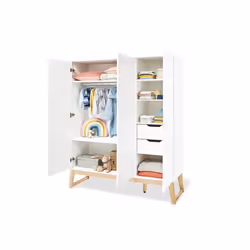 Pinolino Kinderträume Bridge 5 étagères 3 portes(s) Blanc Placard