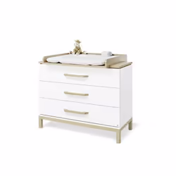Pinolino Kinderträume 130061B, 85 x 75 mm, 3 tiroir(s), Bois, Blanc