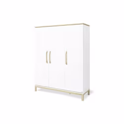 Pinolino Kinderträume Light, Blanc, Placard, 6 étagères, 3 portes(s), Blanc, Bois