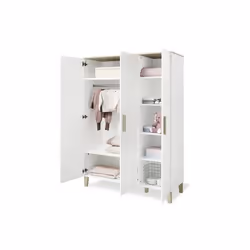 Pinolino Kinderträume Lumi 6 étagères 3 portes(s) Blanc Placard