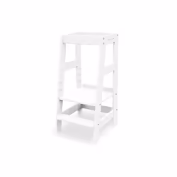 Pinolino Kinderträume Fino Chaise haute en tissu Siège rigide Blanc
