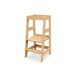 Pinolino Kinderträume Fino Chaise haute en tissu Siège rigide Bois