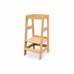 Pinolino Kinderträume Fino Chaise haute en tissu Siège rigide Bois