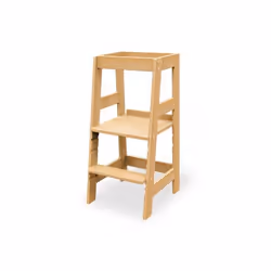 Pinolino Kinderträume Fino Chaise haute en tissu Siège rigide Bois