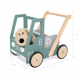 Pinolino Kinderträume Kipplaster Fred trotteuse pour bébé Vert, Bois