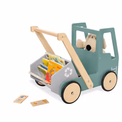 Pinolino Kinderträume Kipplaster Fred trotteuse pour bébé Vert, Bois