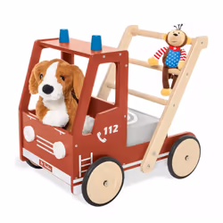 Pinolino Kinderträume Feuerwehrauto Fred, 4 roue(s), Rouge, Bois
