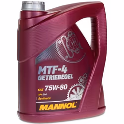 4 litres de MANNOL 75W-80 MTF-4 API GL-4 / GL4 / huile de transmission / liquide pour boîte de vitesses manuelle