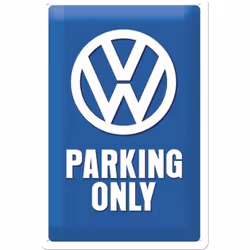 Plaque métallique Volkswagen Matière principale : métal Dimension approximative : 30 x 20 cm Sous licence officielle