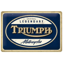 Nostalgic Art Triumph Motorcycles Plaque et signal décoratifs pour intérieur Métal Multicolore