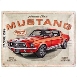 Nostalgic Art Ford Mustang Plaque et signal décoratifs pour intérieur Métal Multicolore