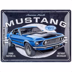 Nostalgic Art Ford Mustang