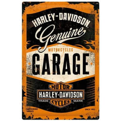 Nostalgic Art Harley-Davidson Genuine Motorcycles Garage Plaque et signal décoratifs pour intérieur Métal Multicolore
