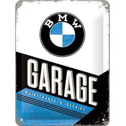 Nostalgic Art - Plaque décorative en métal en relief 20 x 15 cm bmw - Garage