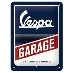 Nostalgic Art Vespa Garage Plaque et signal décoratifs pour intérieur Métal Multicolore