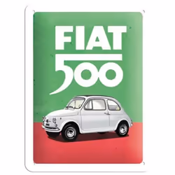 Nostalgic Art Fiat 500, Multicolore, Métal, 150 mm, 200 mm, 1 pièce(s)