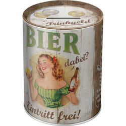Nostalgic Art 43705450 tirelire Vert, Blanc Métal 1 pièce(s)