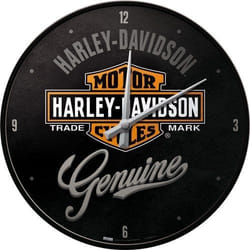 Nostalgic Art Harley-Davidson Mur Quartz clock Cercle Noir