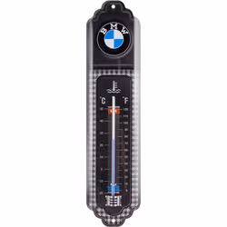 Nostalgic Art BMW Classic, Thermomètre liquide, Intérieure, Analogique, Noir, Bleu, Blanc, F, °C, -20 - 50 °C